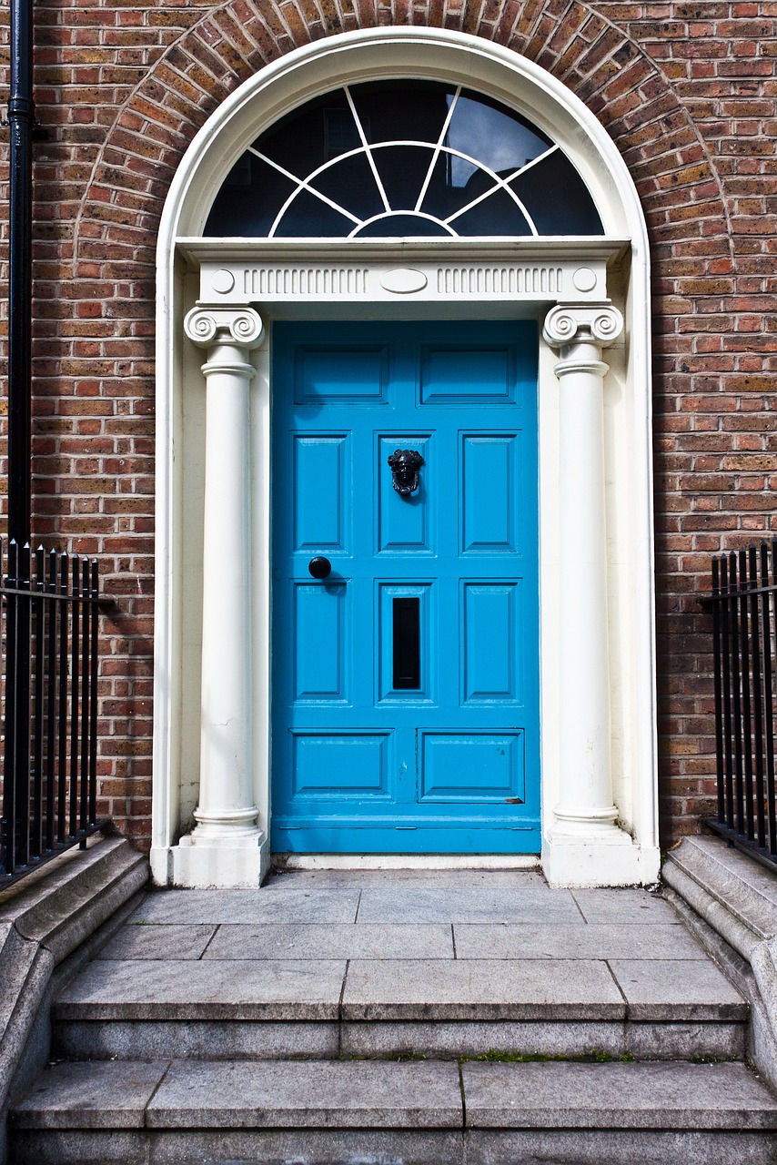 dublin, home, house, ireland, europe, architecture, building, bricks, door, blue, light blue, old, georgian front door, front door, georgian door, door, front door, front door, front door, front door, front door, georgian door